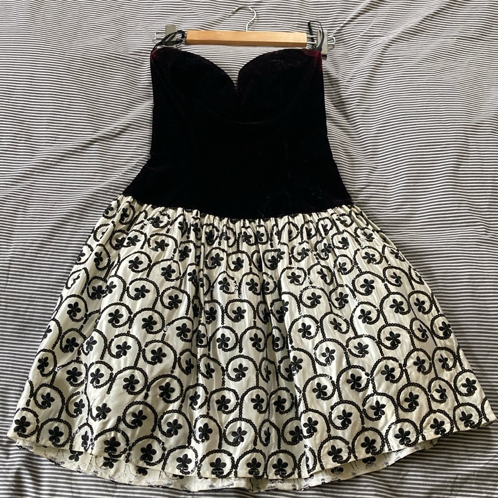 Vintage Jessica McClintock strapless dress